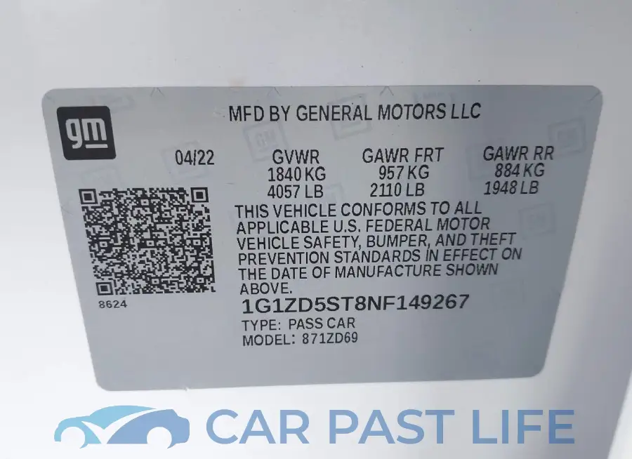 1G1ZD5ST8NF149267# 9