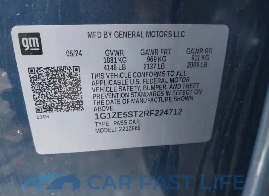 1G1ZE5ST2RF224712# 9