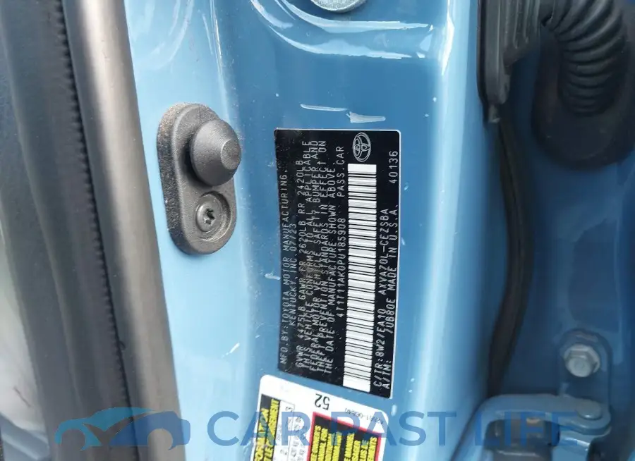 4T1T11AK0PU185908# 9
