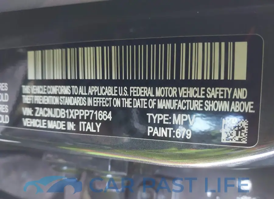 ZACNJDB1XPPP71664# 9