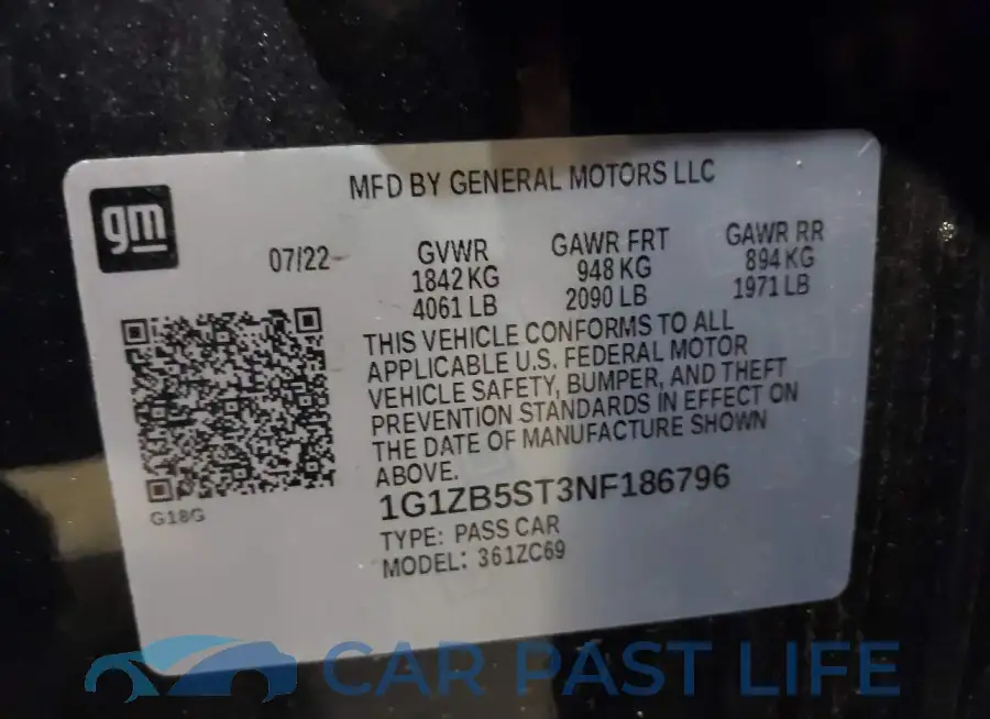 1G1ZB5ST3NF186796# 9