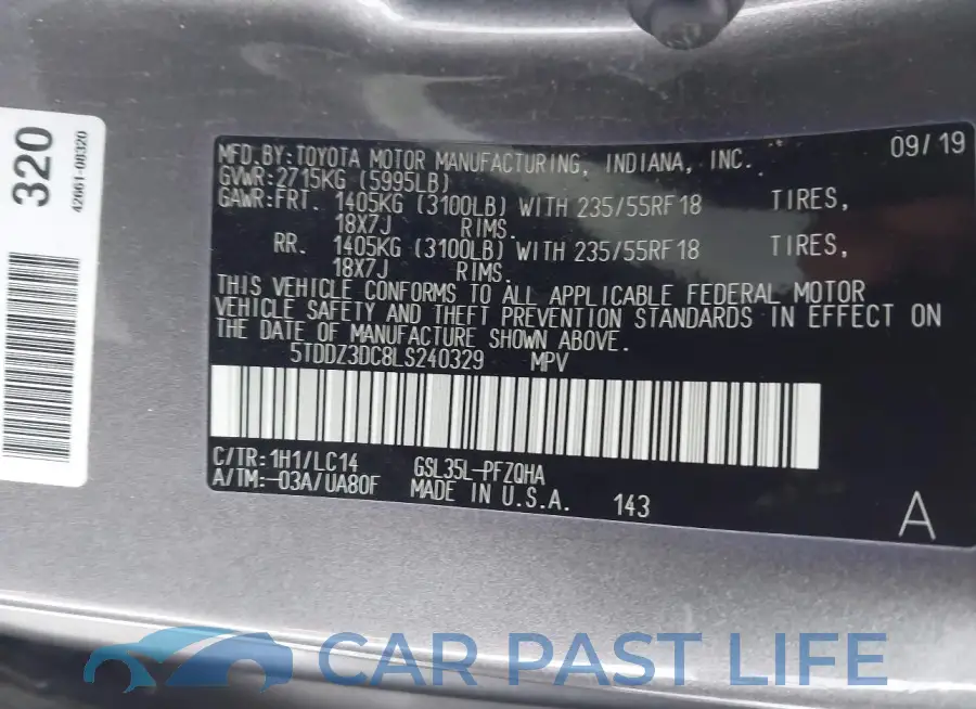 5TDDZ3DC8LS240329# 9