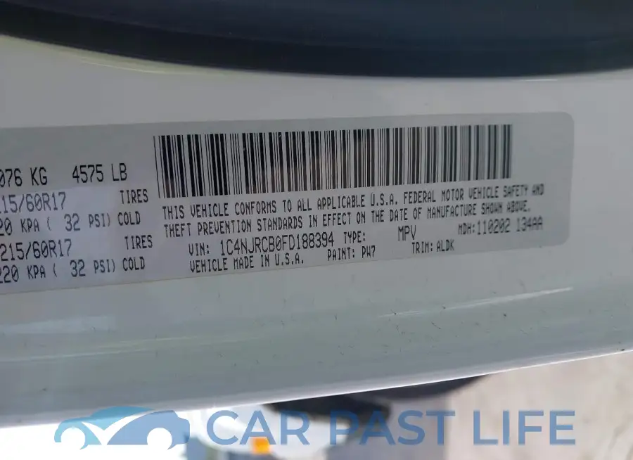 1C4NJRCB0FD188394# 9