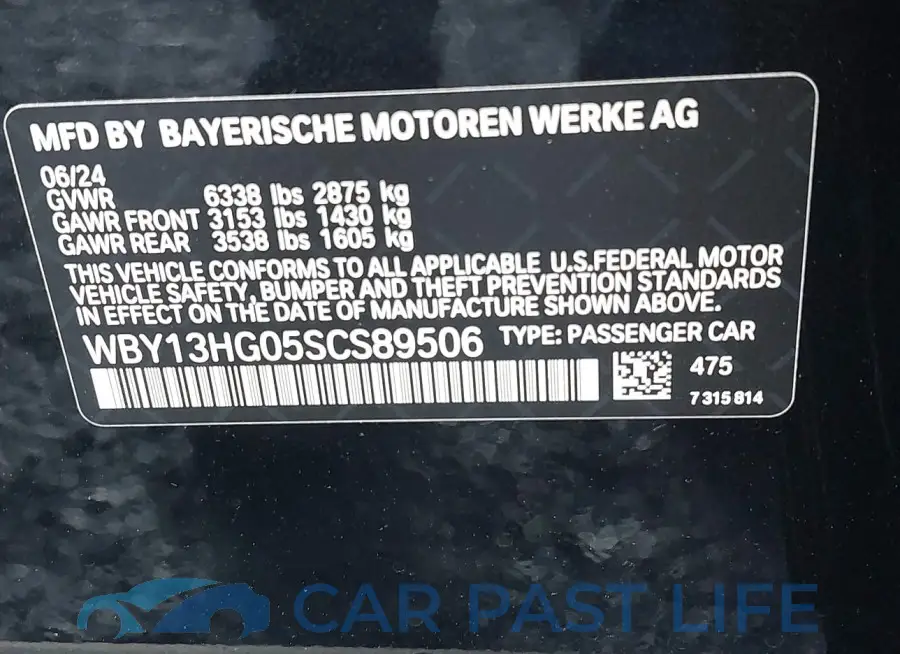WBY13HG05SCS89506# 9