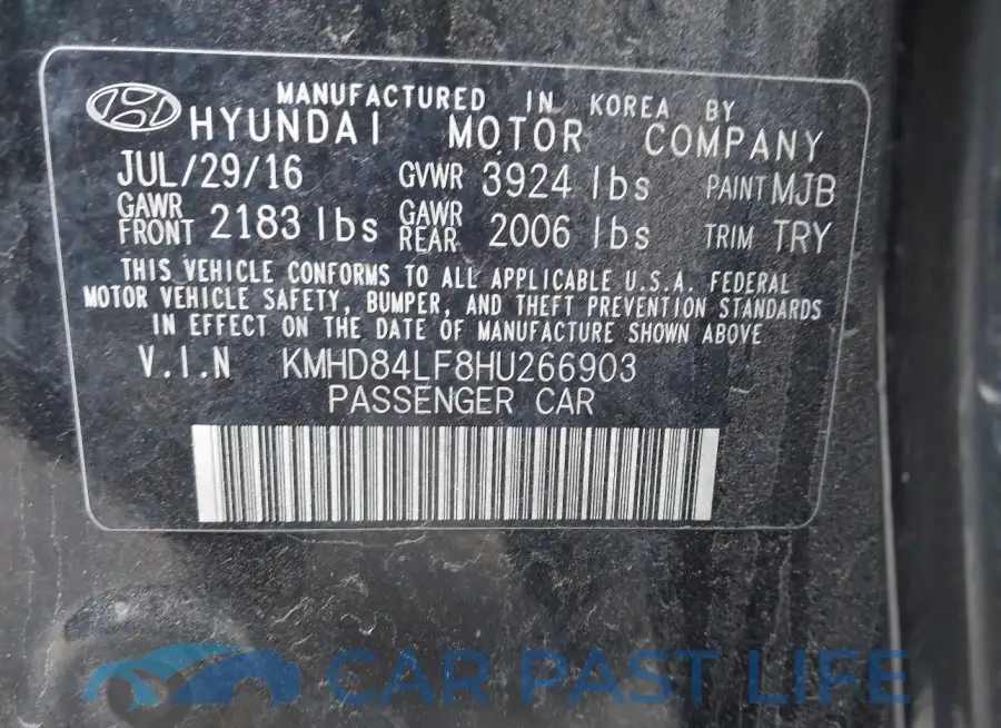 KMHD84LF8HU266903# 9