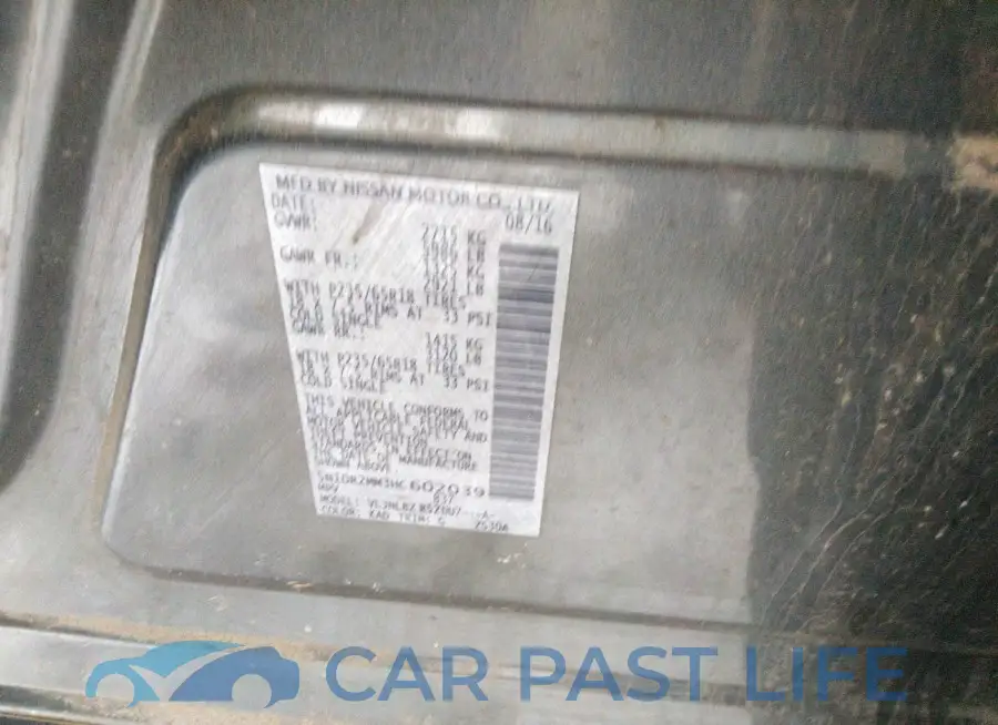 5N1DR2MM3HC602039# 9