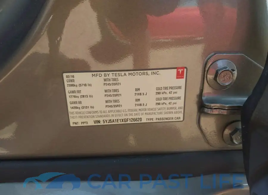 5YJSA1E1XGF126620# 9