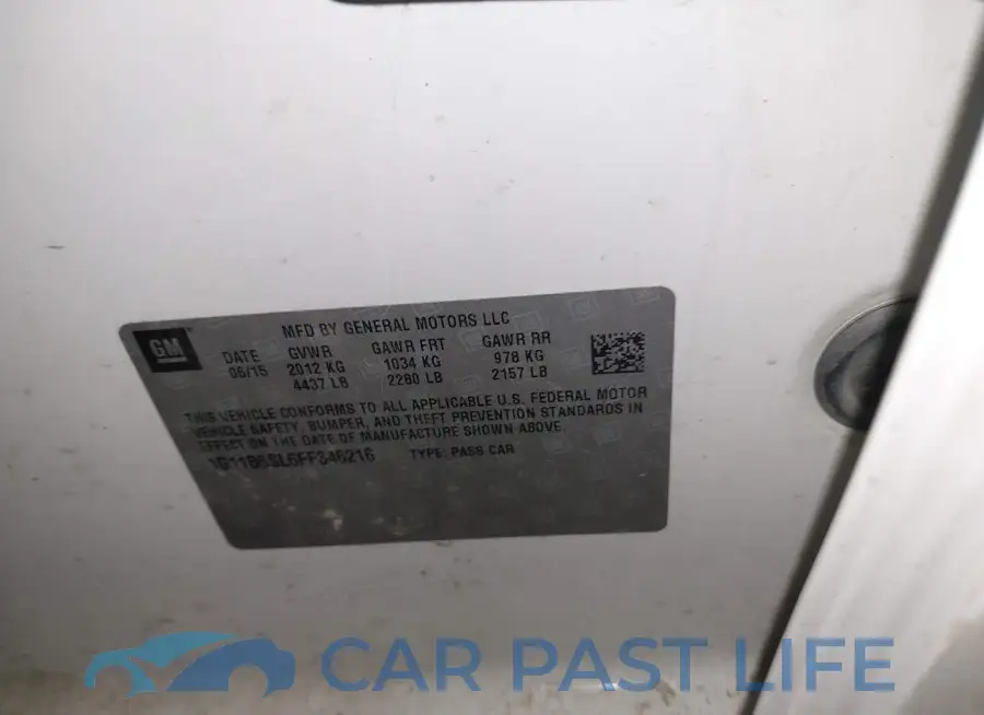 1G11B5SL6FF346216# 9