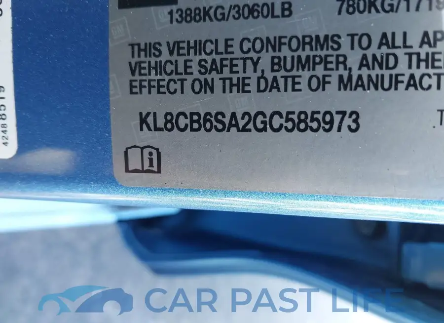 KL8CB6SA2GC585973# 9