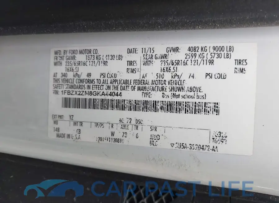 1FBZX2ZM8GKA44044# 9