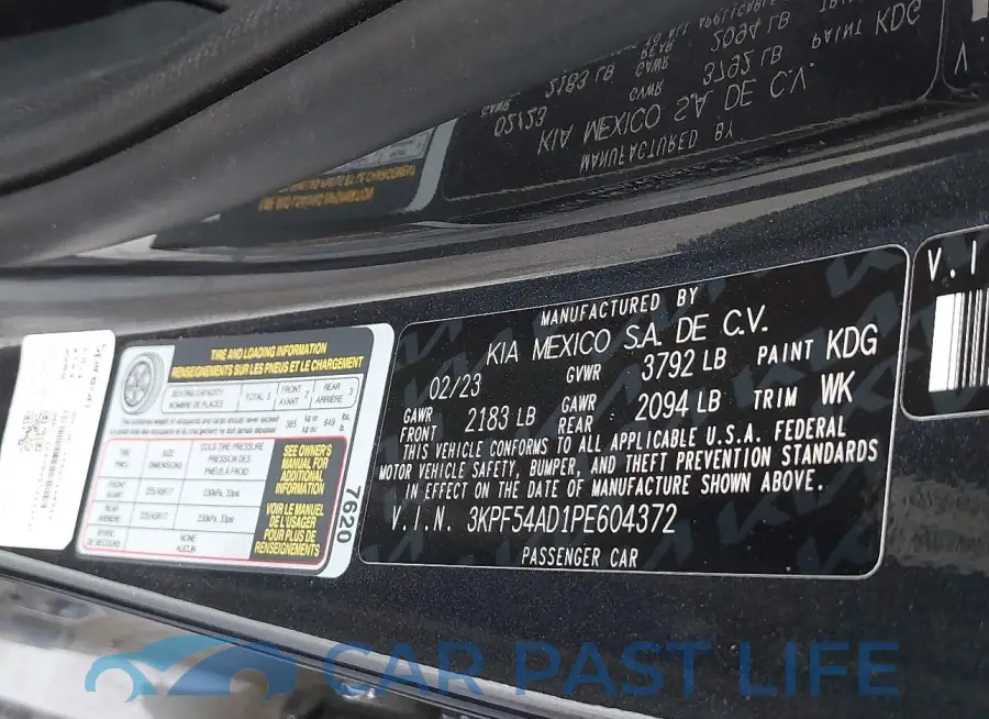 3KPF54AD1PE604372# 9