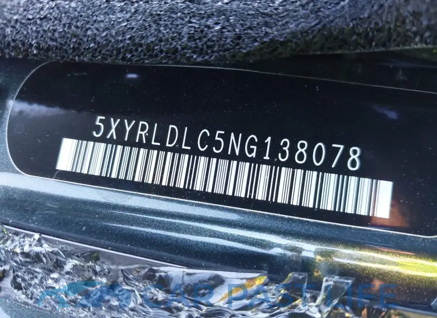 5XYRLDLC5NG138078# 9