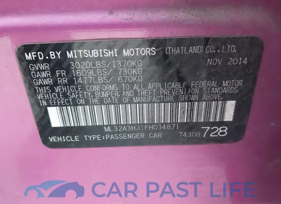 ML32A3HJ1FH034871# 9
