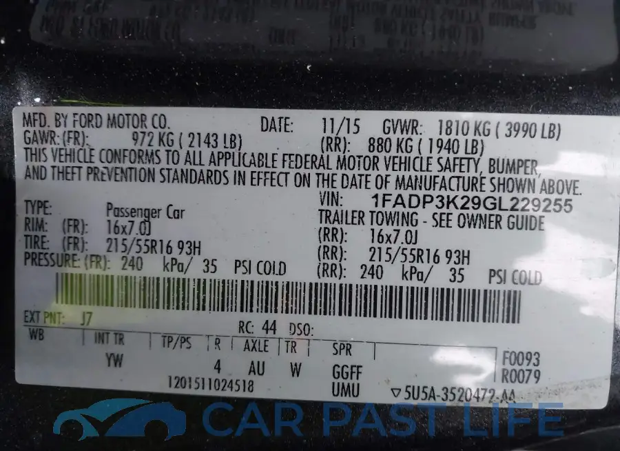 1FADP3K29GL229255# 9