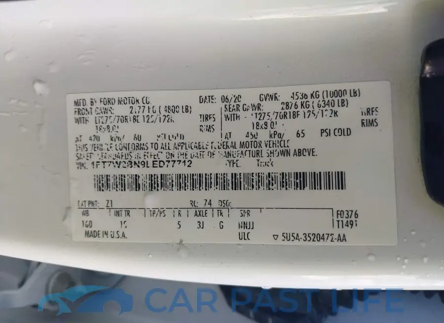 1FT7W2BN9LED77712# 9