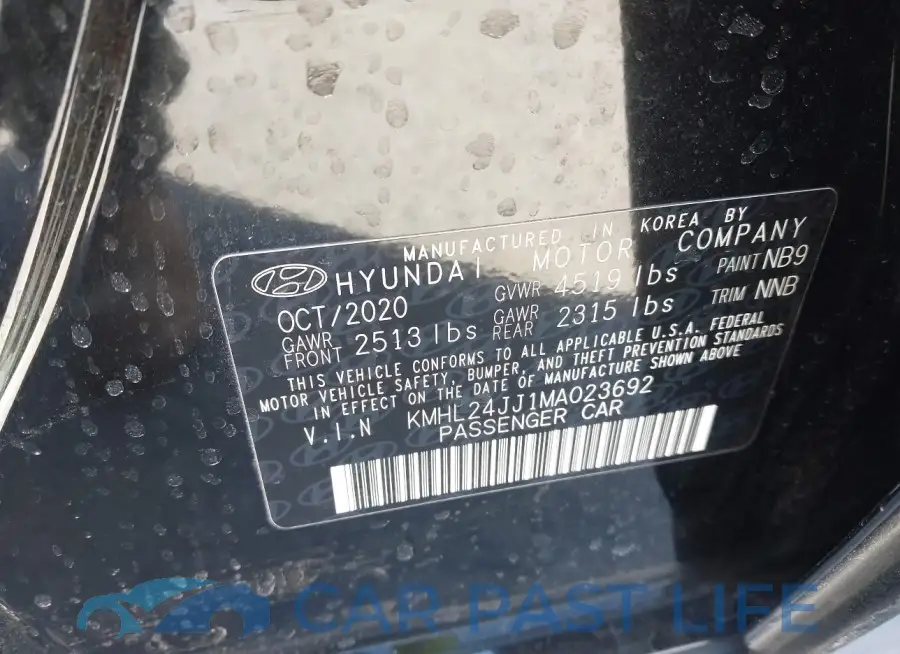 KMHL24JJ1MA023692# 9