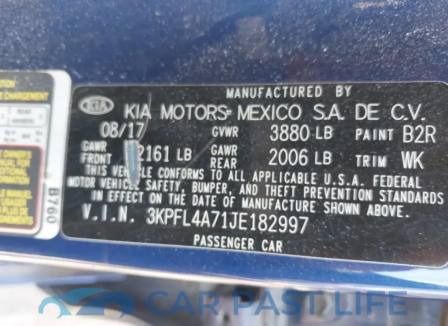 3KPFL4A71JE182997# 9