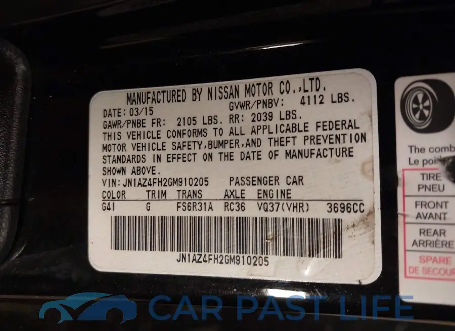 JN1AZ4FH2GM910205# 9
