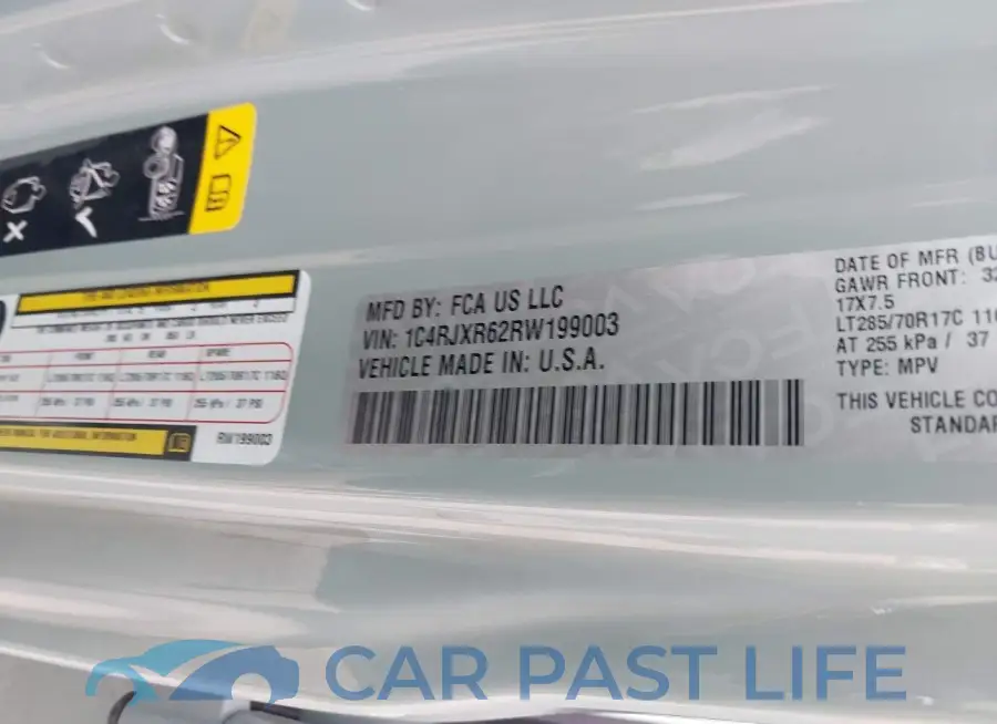 1C4RJXR62RW199003# 9