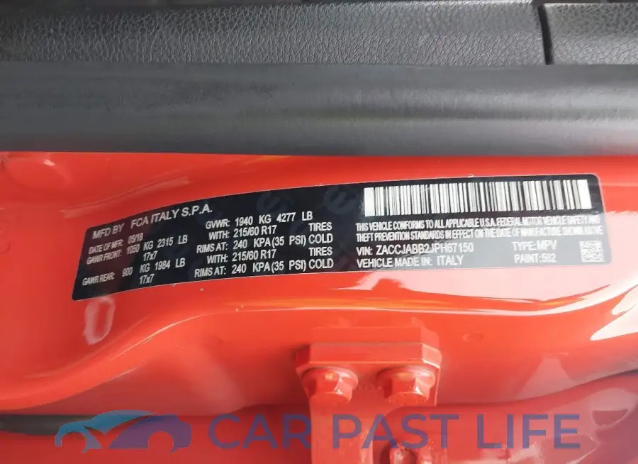 ZACCJABB2JPH67150# 9
