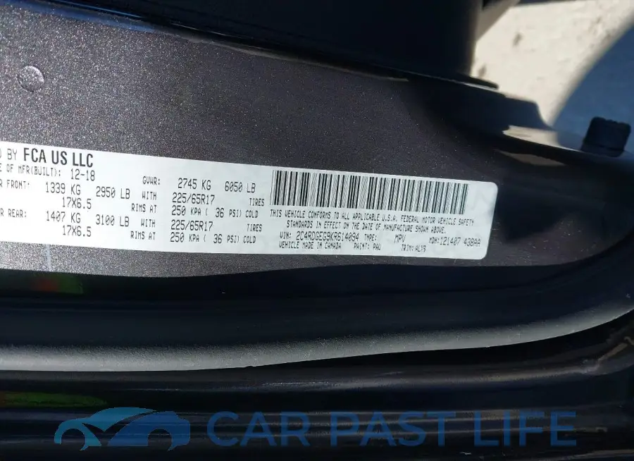 2C4RDGEG9KR614094# 9