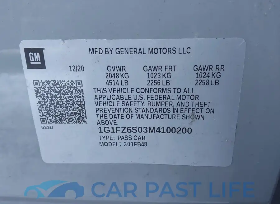 1G1FZ6S03M4100200# 9