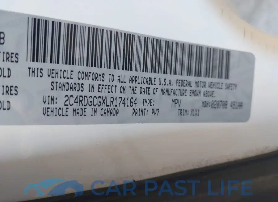 2C4RDGCGXLR174164# 9