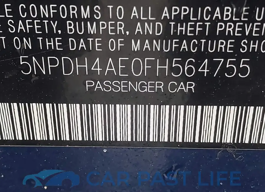 5NPDH4AE0FH564755# 9