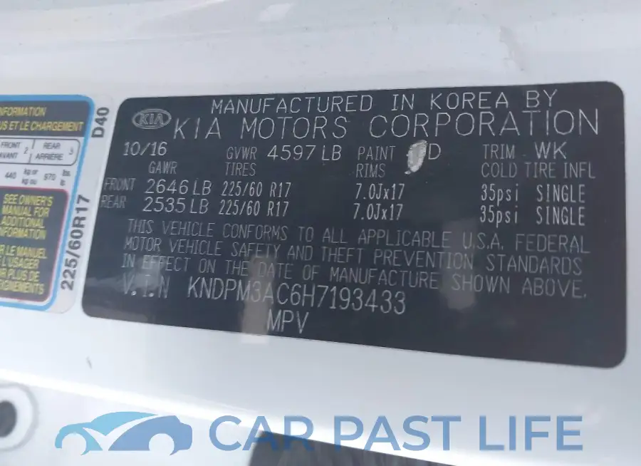 KNDPM3AC6H7193433# 9