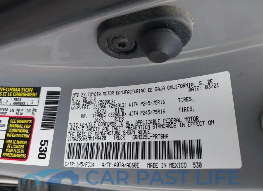 3TMAZ5CN6MM149420# 9