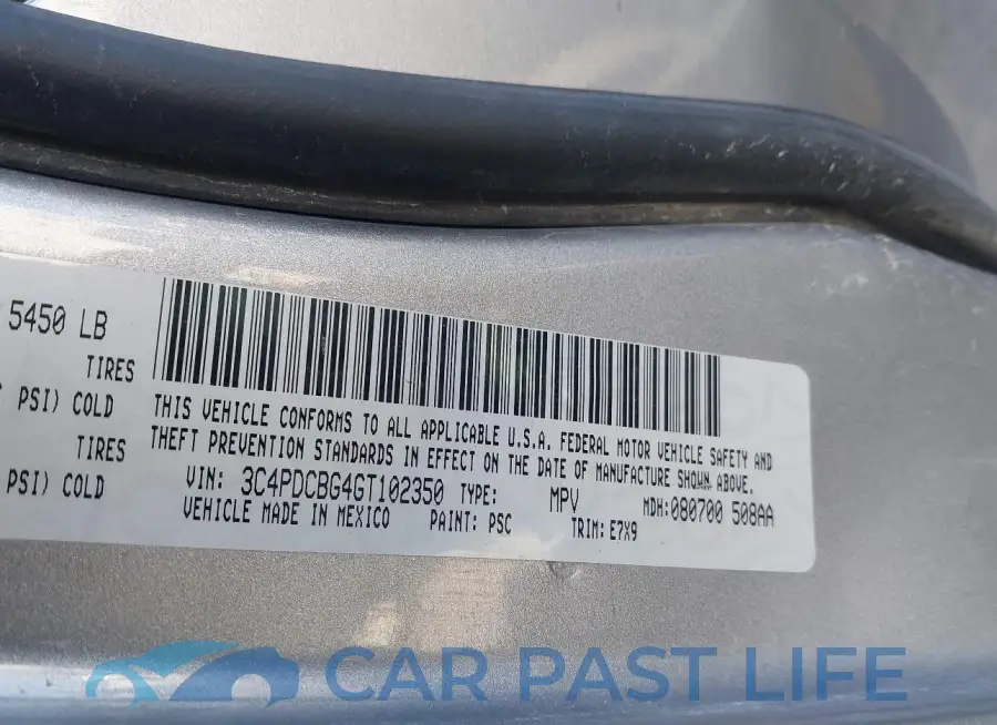 3C4PDCBG4GT102350# 9