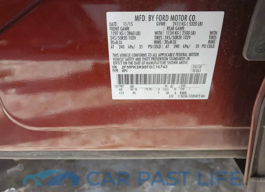 2FMPK3K95FBC16743# 9