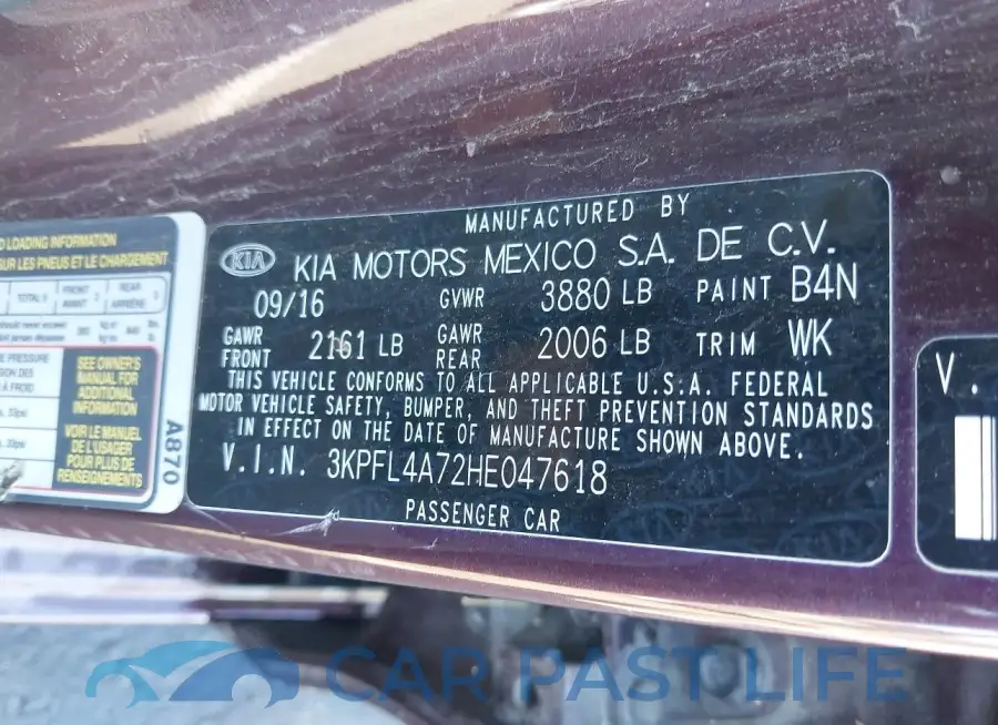 3KPFL4A72HE047618# 9