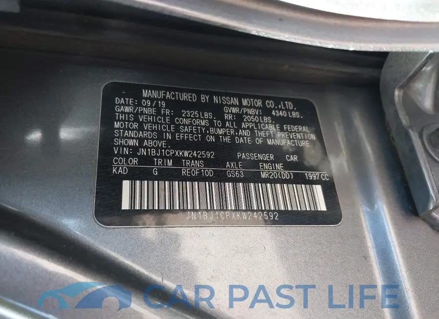 JN1BJ1CPXKW242592# 9
