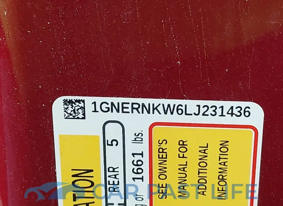1GNERNKW6LJ231436# 9