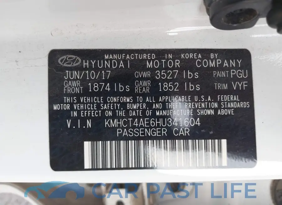 KMHCT4AE6HU341604# 9