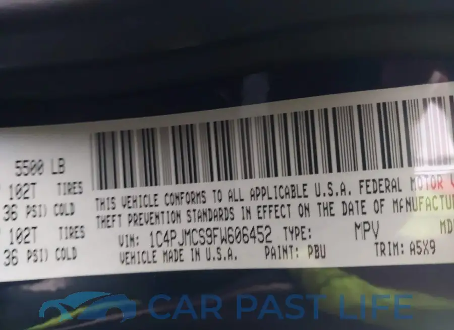 1C4PJMCS9FW606452# 9