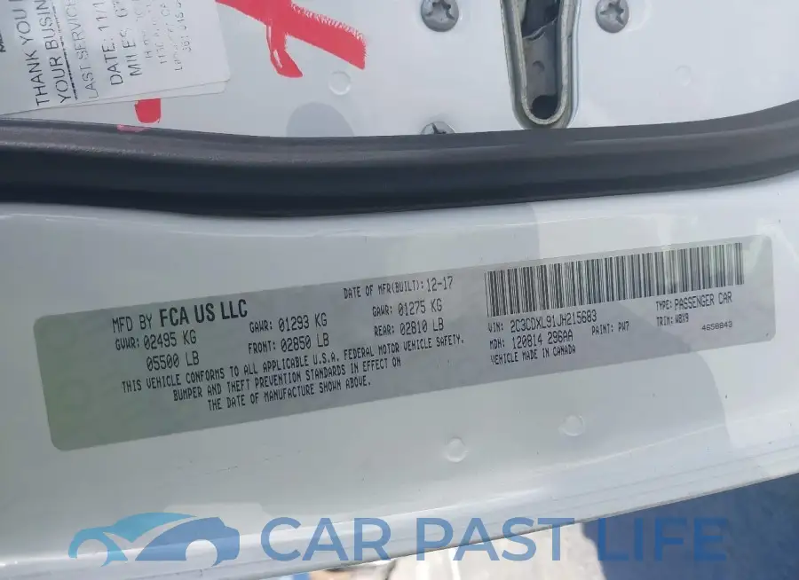 2C3CDXL91JH215683# 9