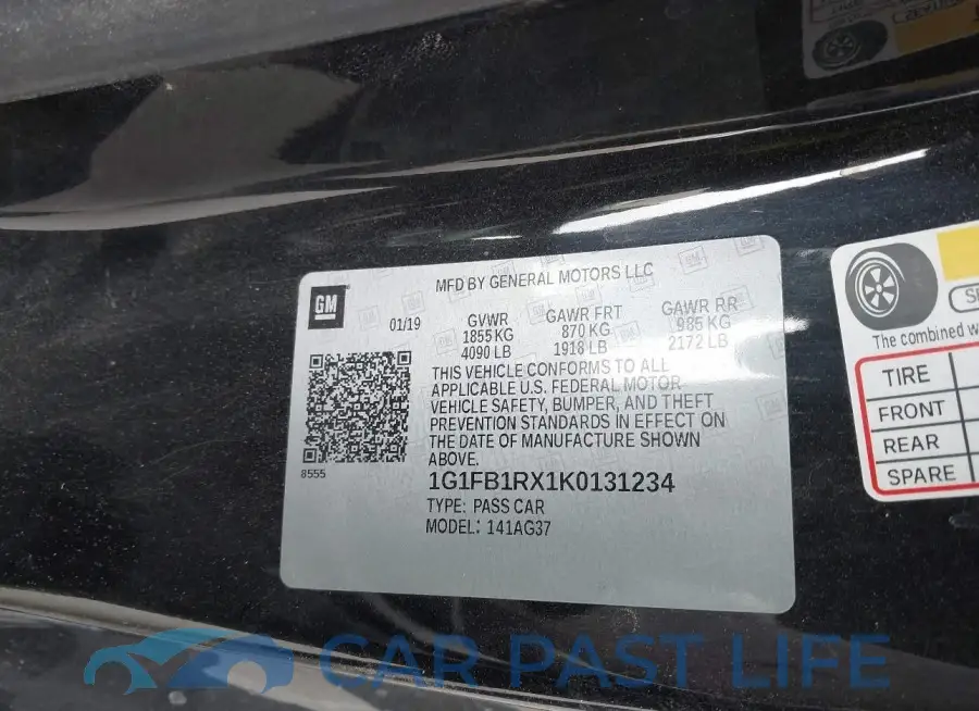 1G1FB1RX1K0131234# 9