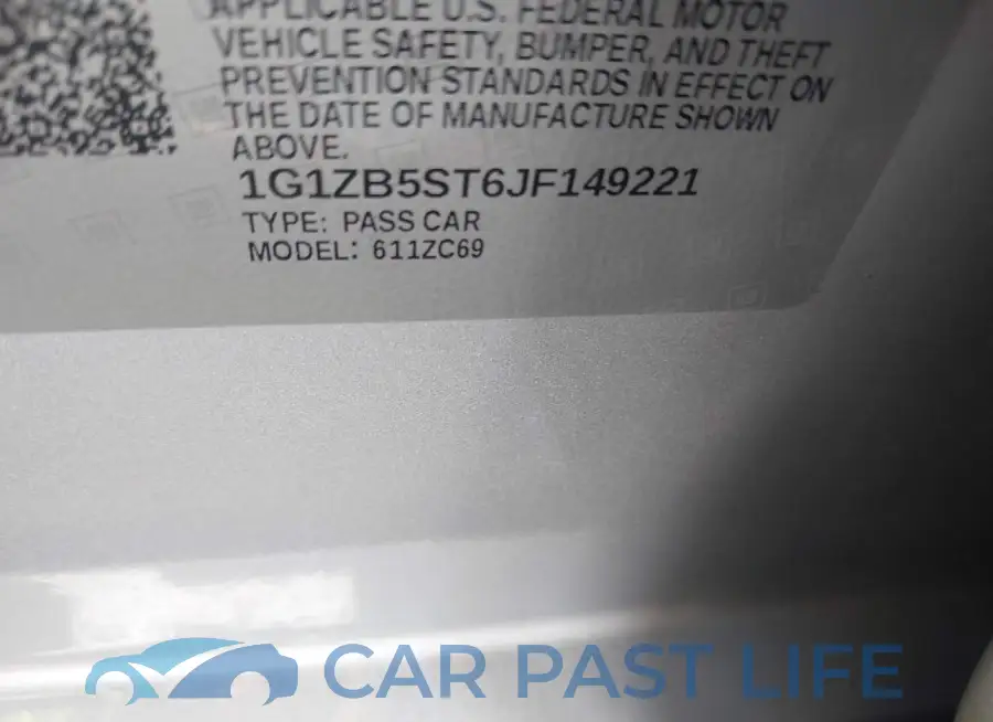 1G1ZB5ST6JF149221# 9