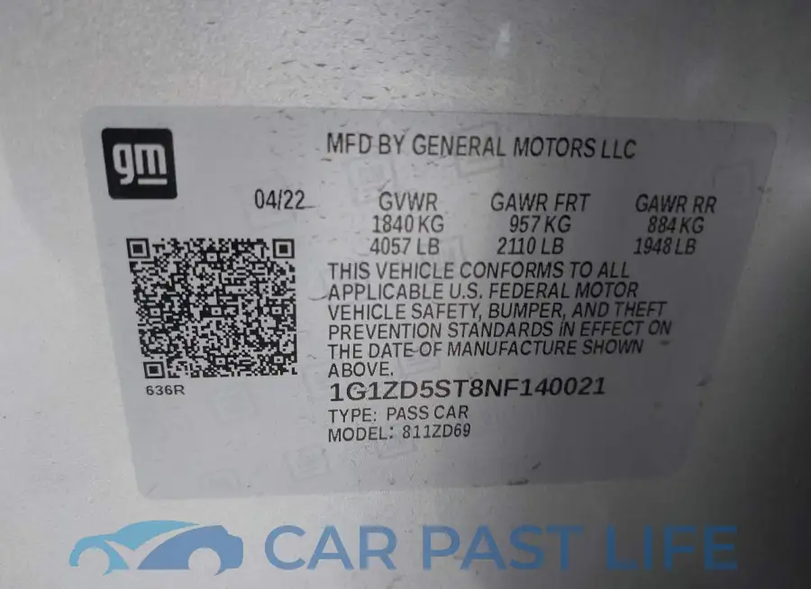 1G1ZD5ST8NF140021# 9
