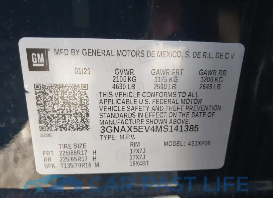 3GNAX5EV4MS141385# 9