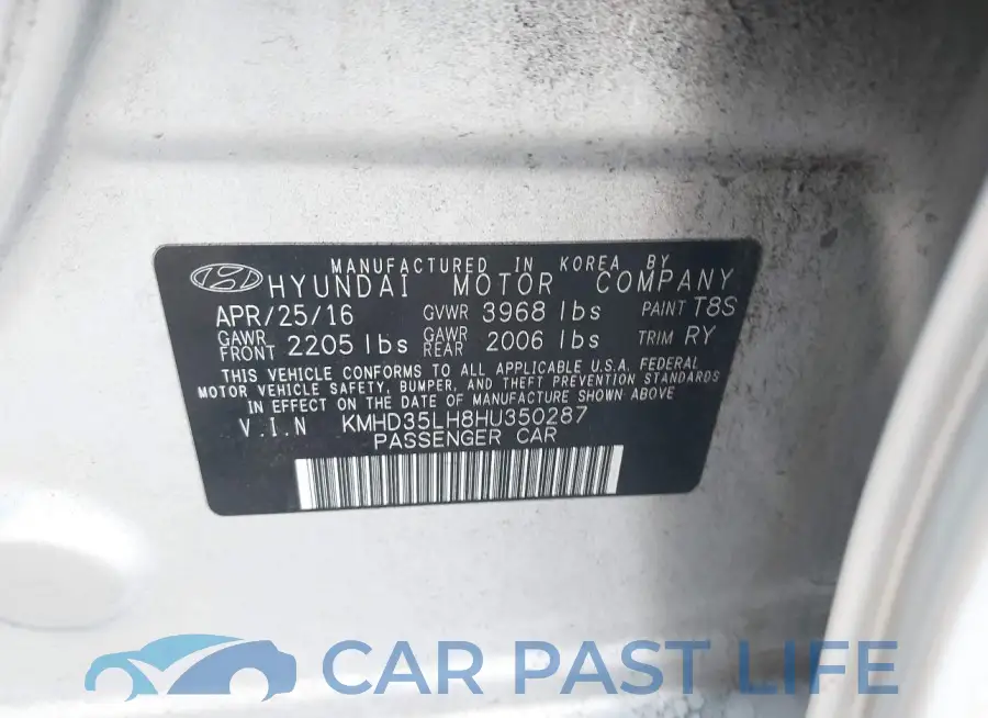 KMHD35LH8HU350287# 9