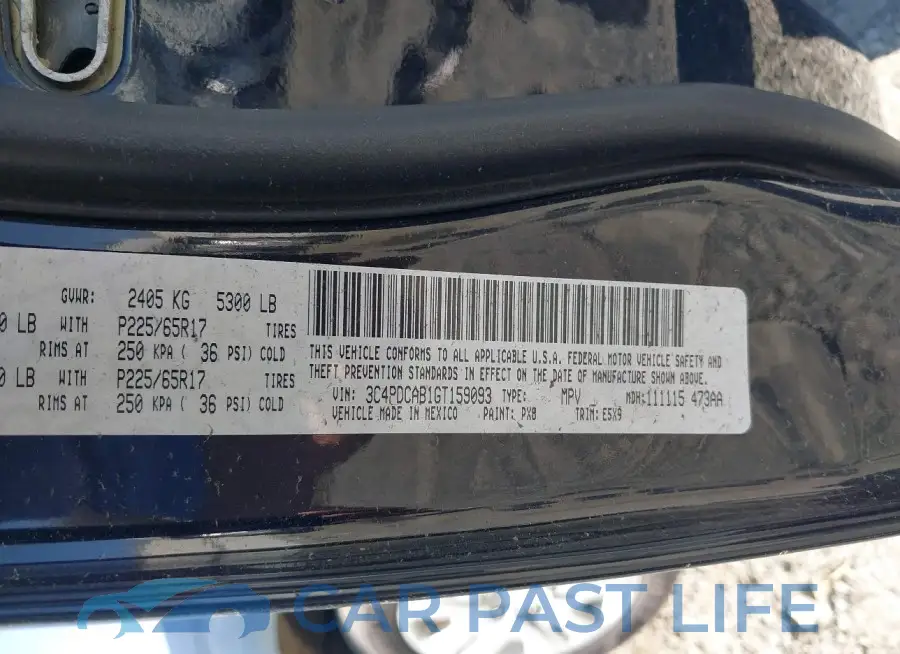 3C4PDCAB1GT159093# 9