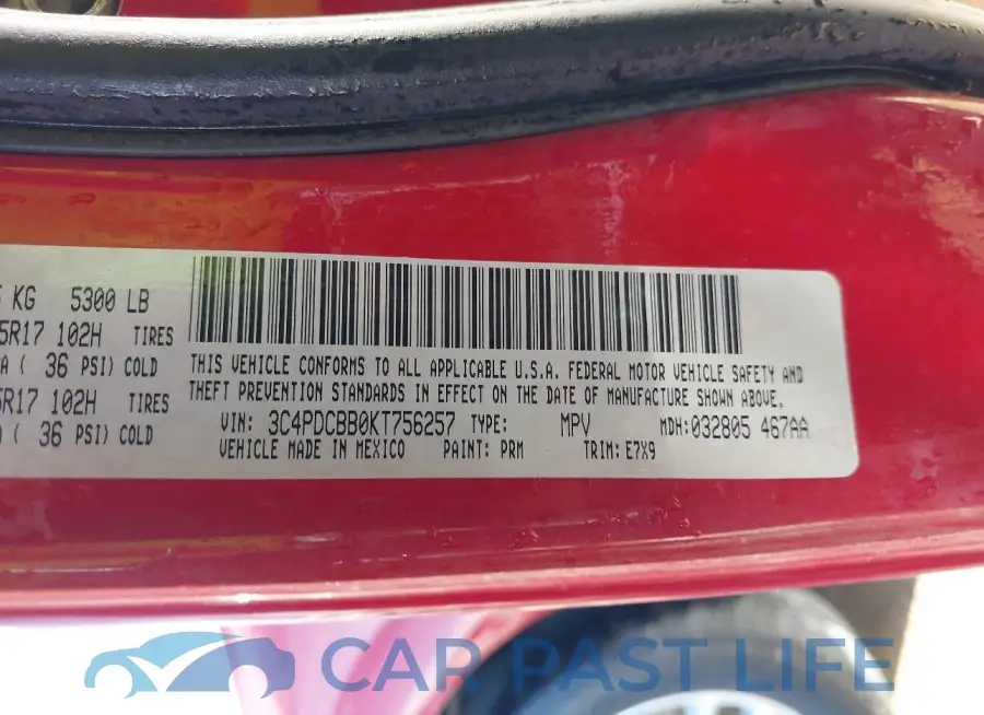 3C4PDCBB0KT756257# 9