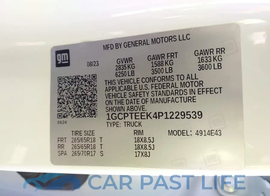 1GCPTEEK4P1229539# 9
