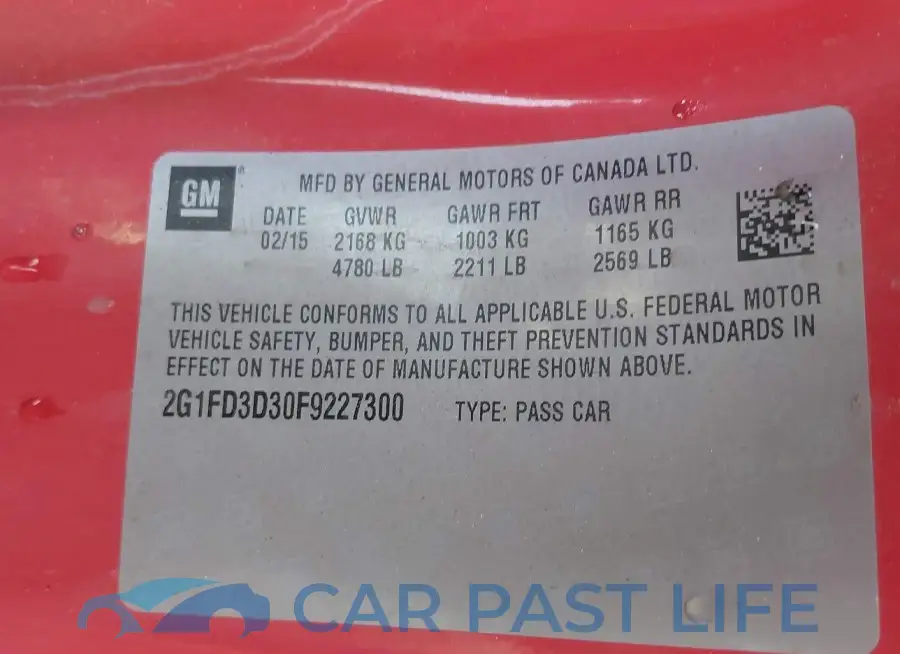 2G1FD3D30F9227300# 9
