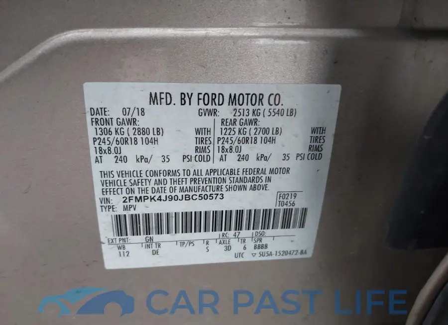 2FMPK4J90JBC50573# 9