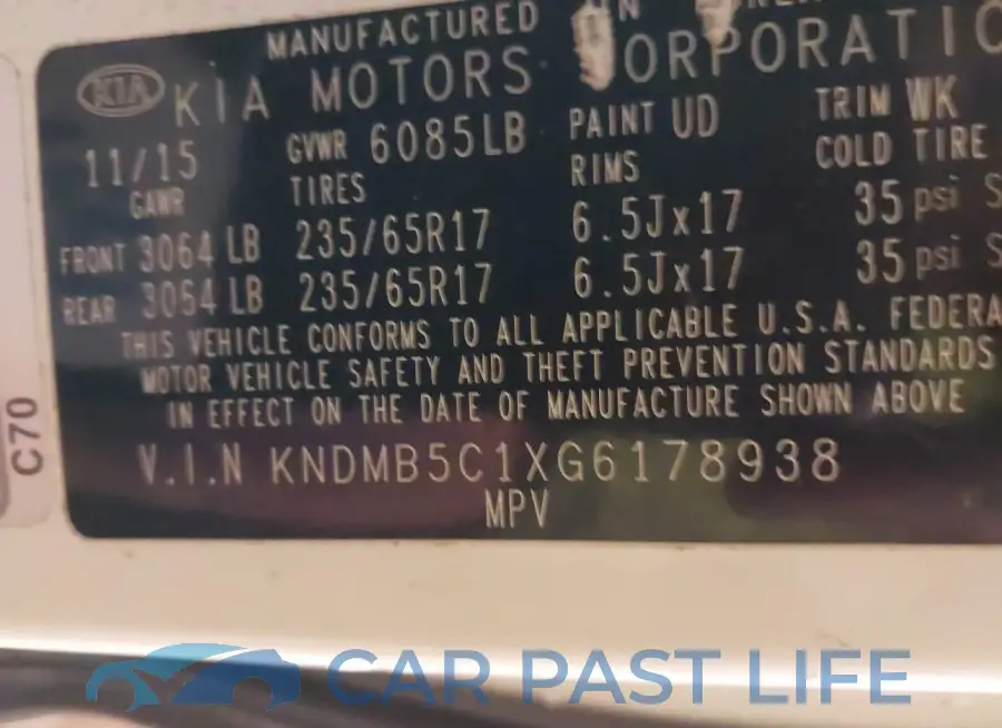 KNDMB5C1XG6178938# 9