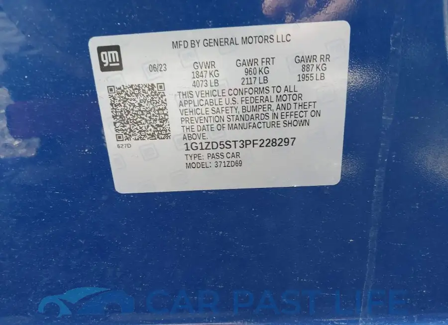 1G1ZD5ST3PF228297# 9